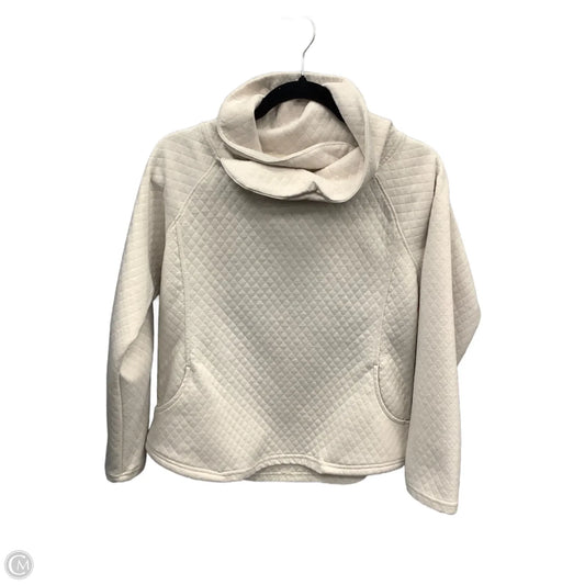 Sweatshirt Collar By Clothes Mentor In Beige, Size: M