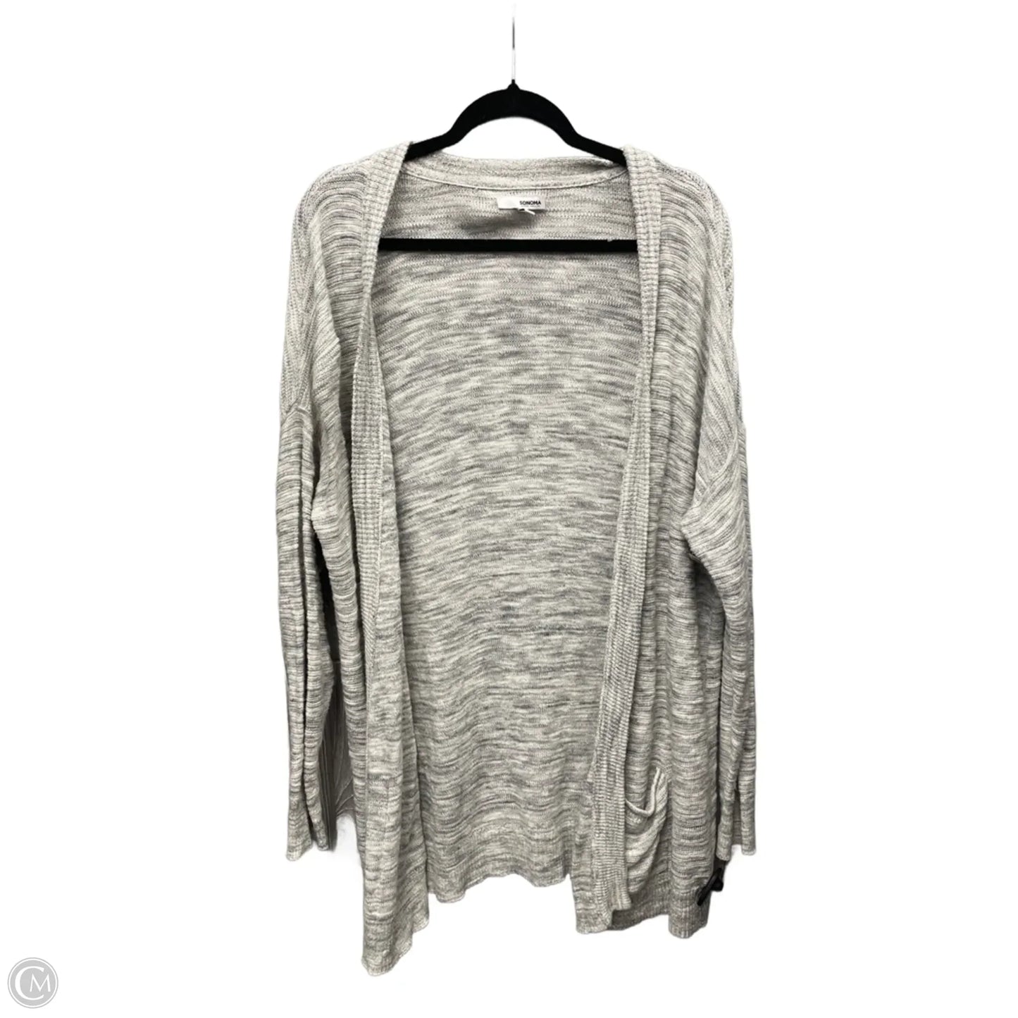 Cardigan By Sonoma In Grey, Size: 1x