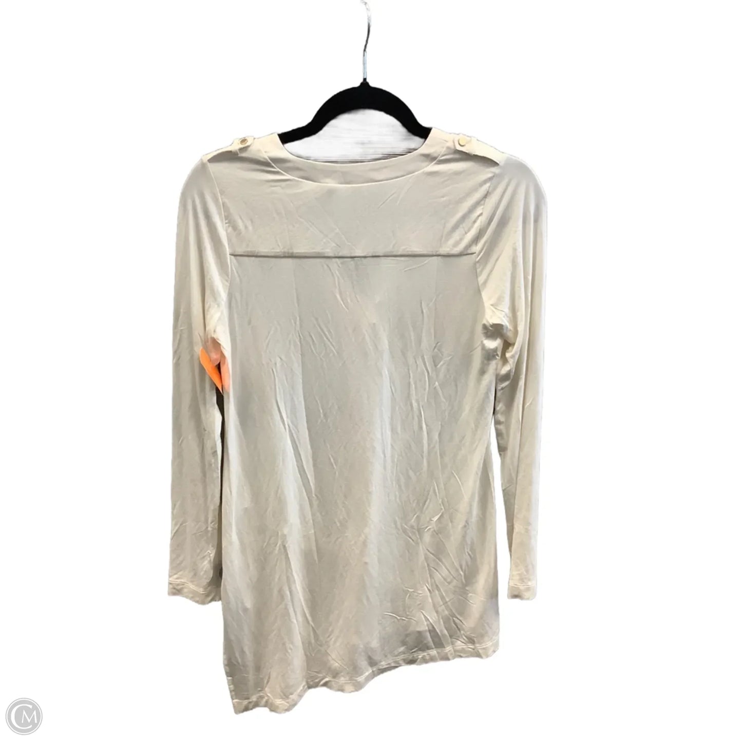 Tunic Long Sleeve By White House Black Market In Cream, Size: Xs