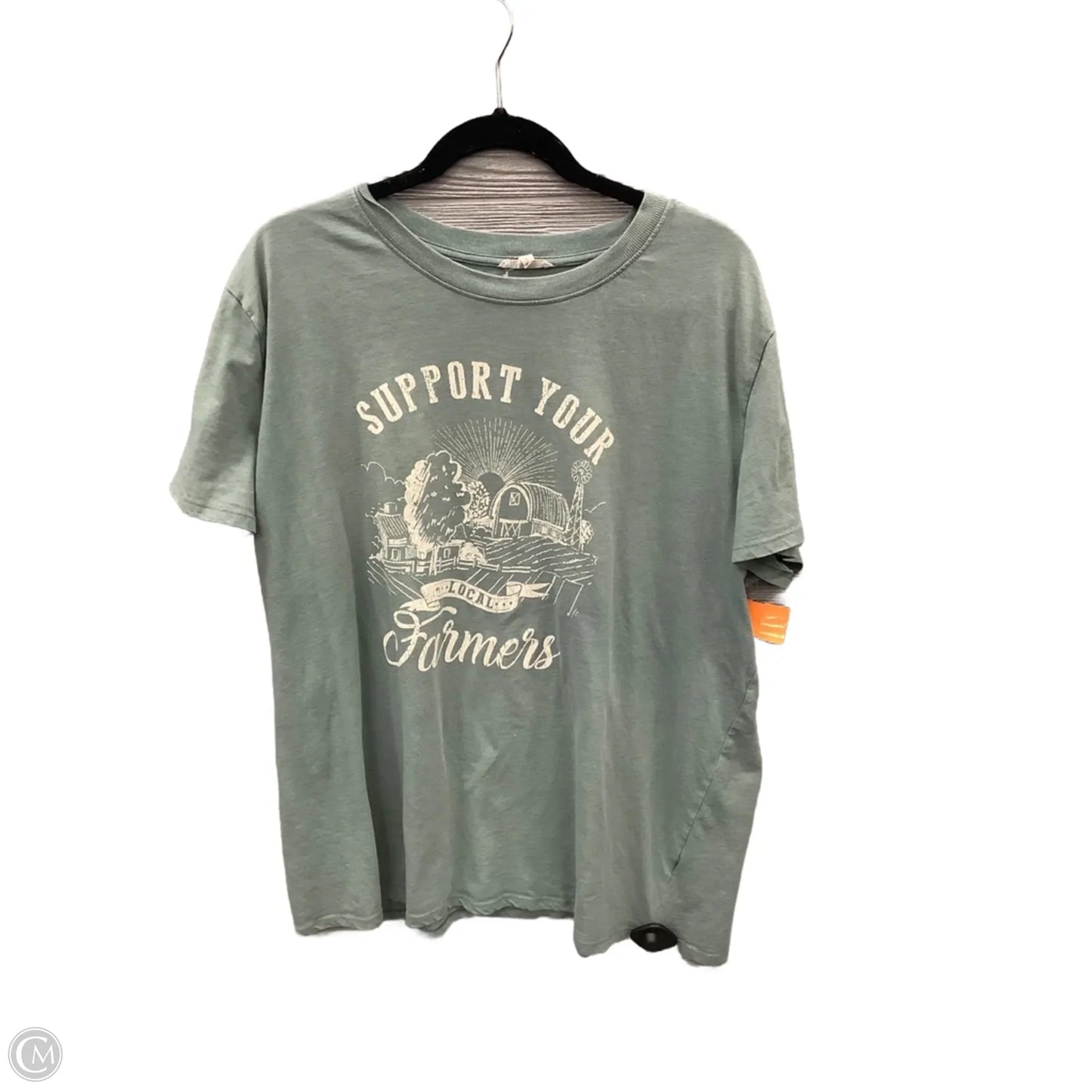 Top Short Sleeve By Maurices In Green, Size: Xl