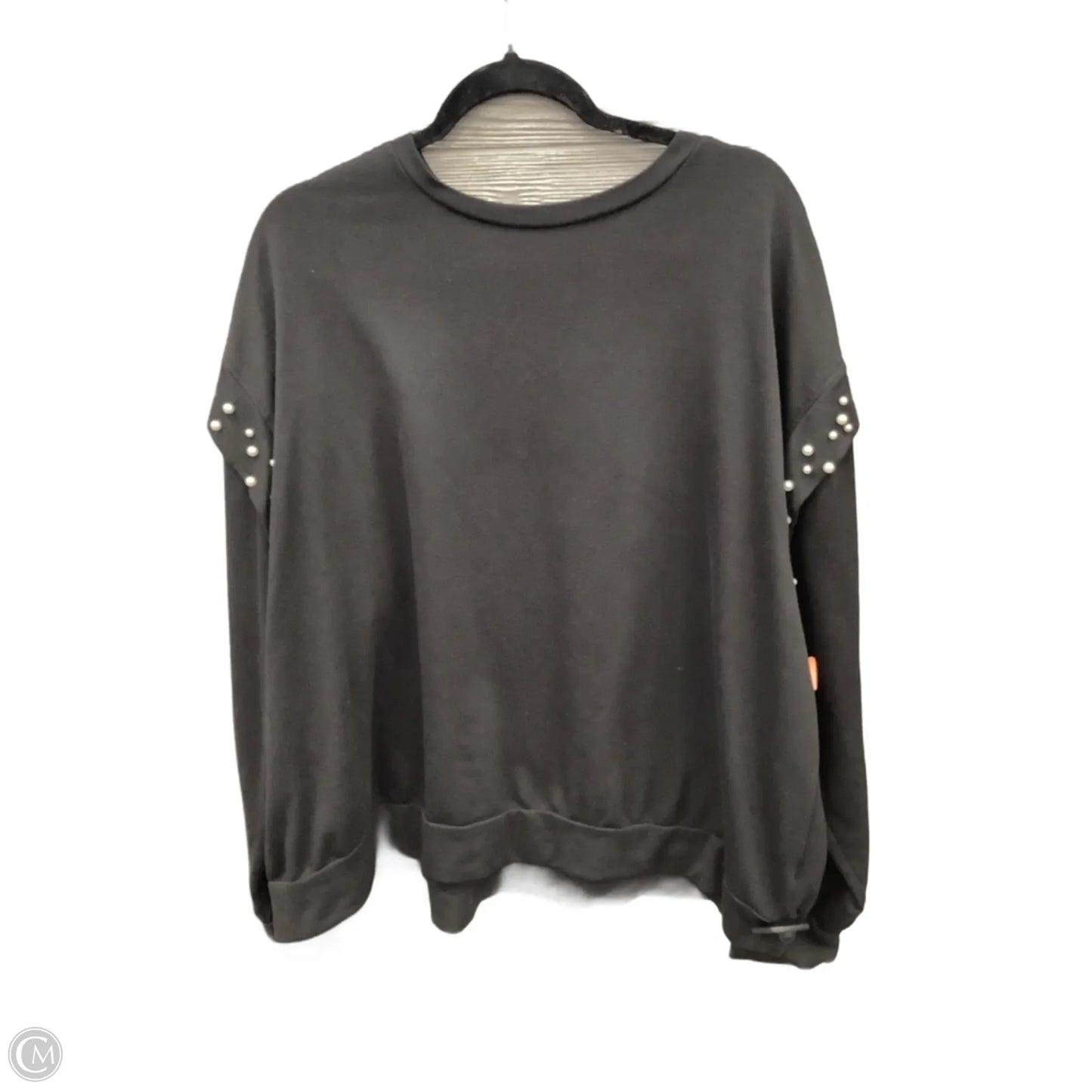 Top Long Sleeve By Como Blu In Black, Size: 3x