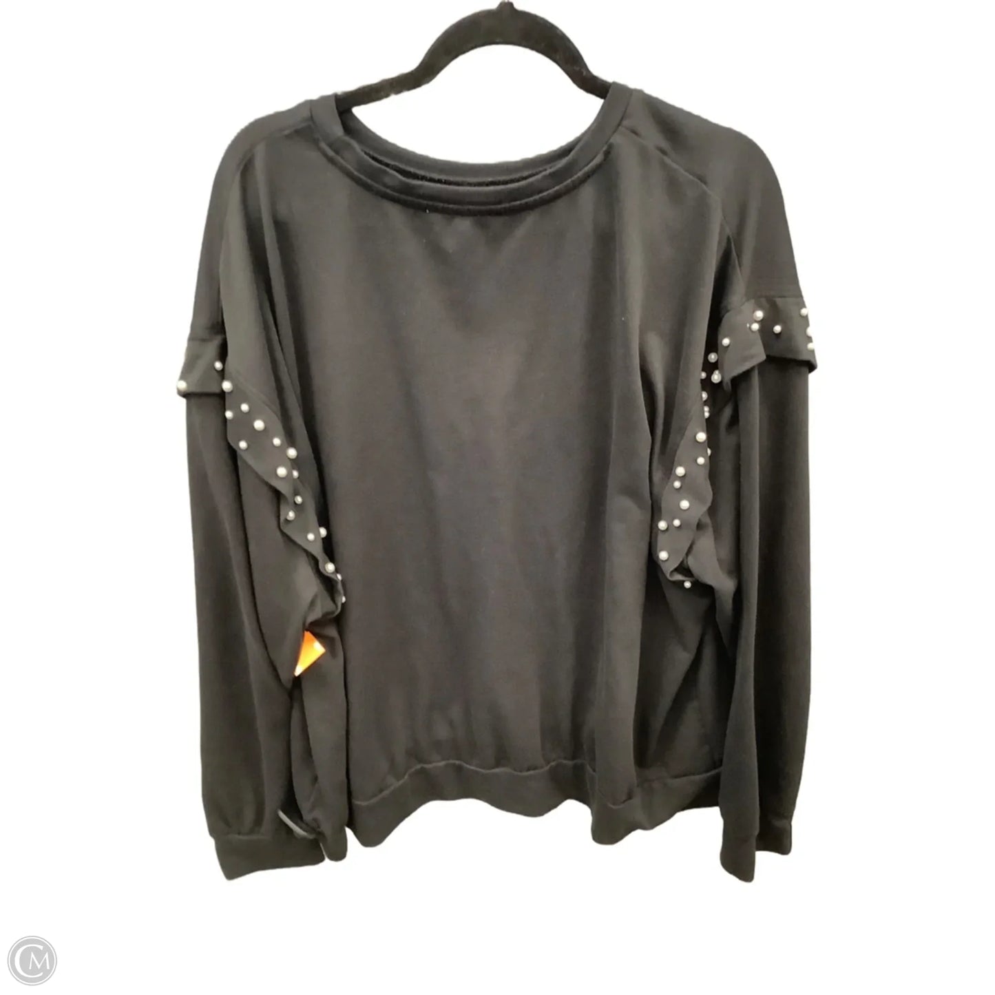 Top Long Sleeve By Como Blu In Black, Size: 3x