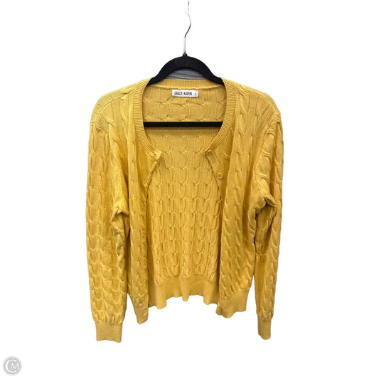 Cardigan By Grace Karin In Yellow, Size: M