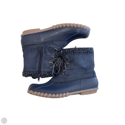 Boots Ankle Flats By Bare Traps In Blue, Size: 8