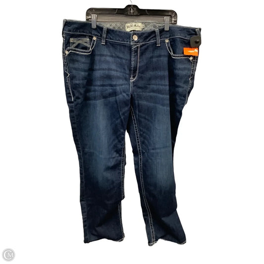 Jeans Straight By Ariat In Blue Denim, Size: 22