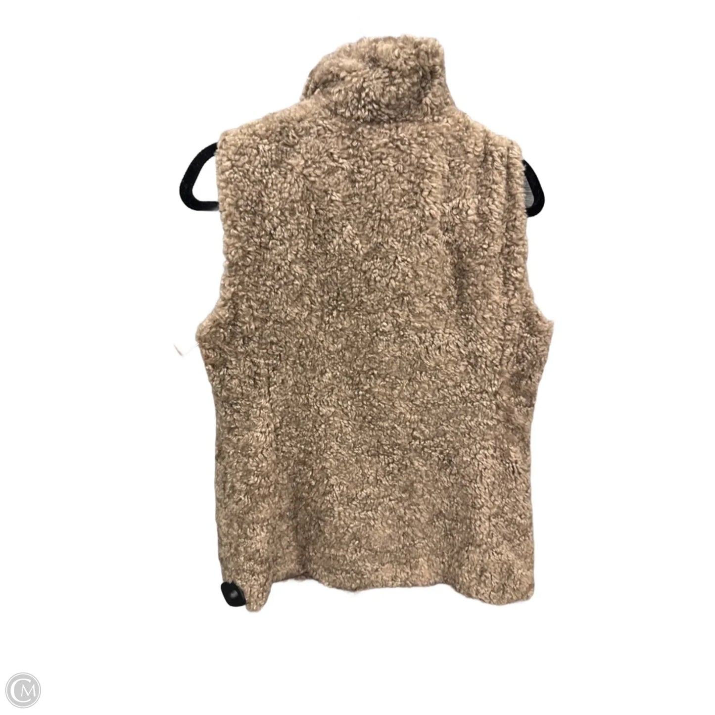 Vest Faux Fur & Sherpa By Gallery In Brown, Size: M
