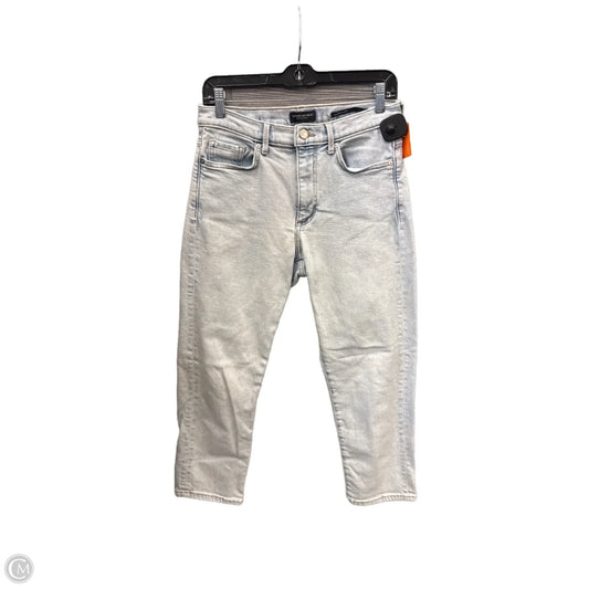 Jeans Straight By Banana Republic In Blue Denim, Size: 4
