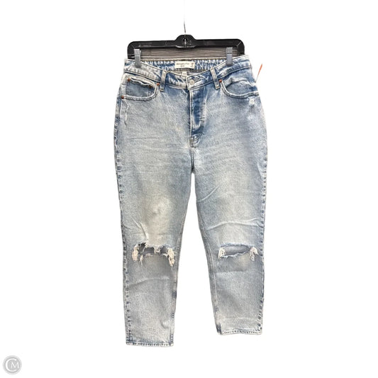 Jeans Straight By Abercrombie And Fitch In Blue Denim, Size: 8