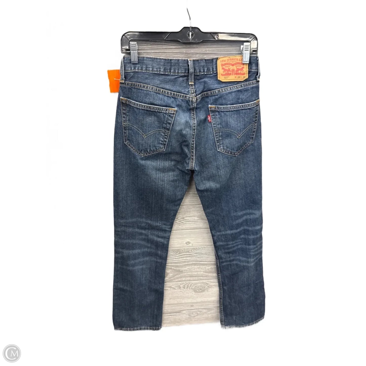 Jeans Straight By Levis In Blue Denim, Size: 8