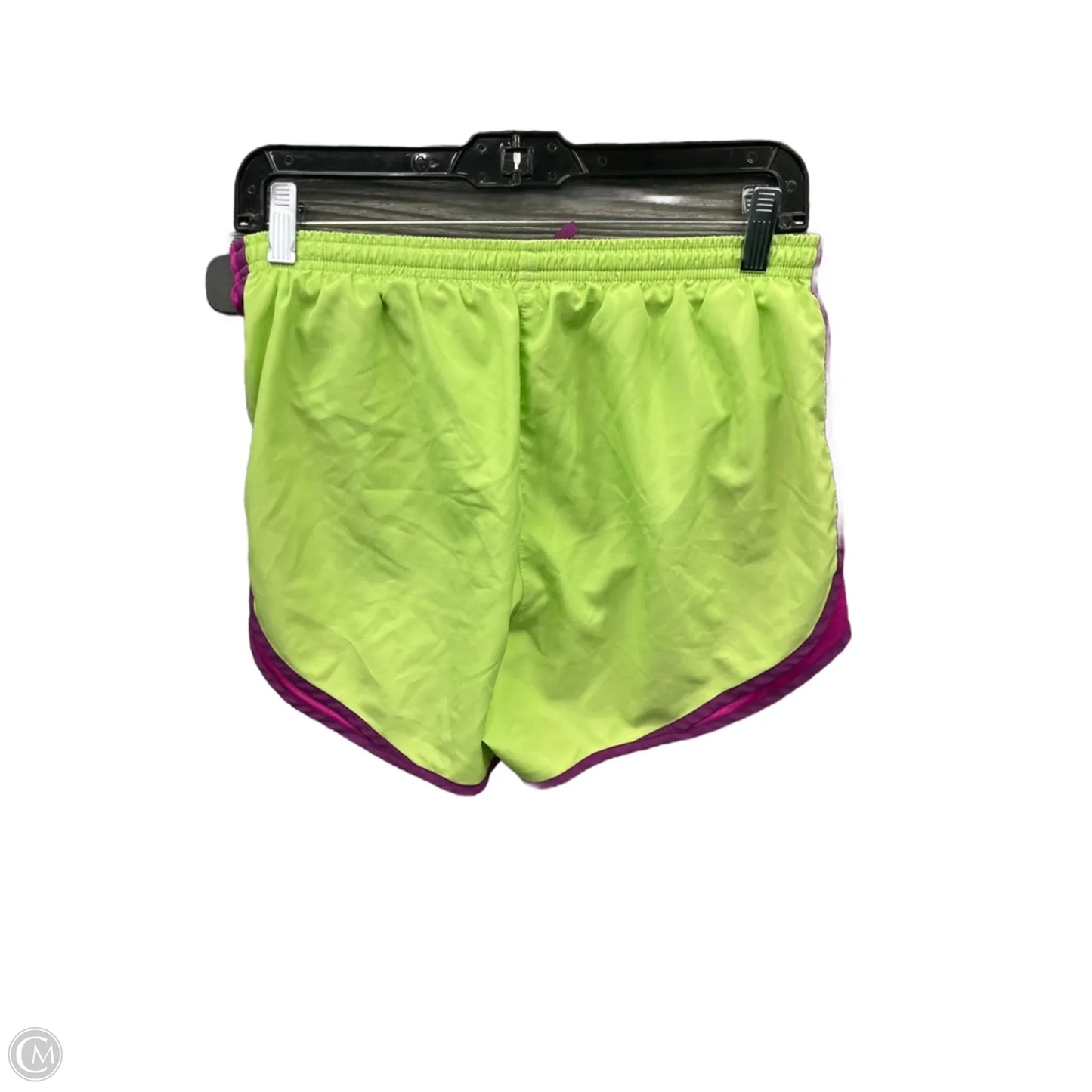 Athletic Shorts By Nike Apparel In Green & Purple, Size: M