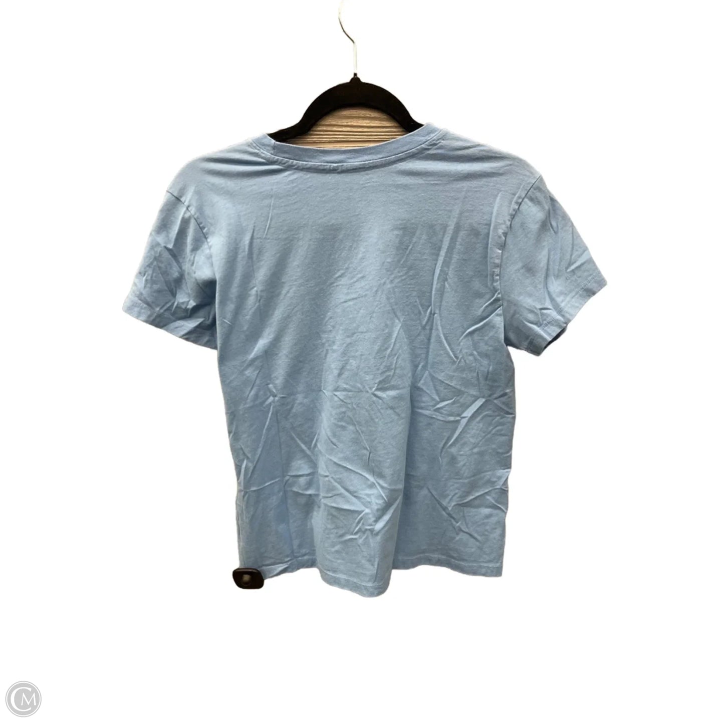 Athletic Top Short Sleeve By Champion In Blue, Size: M