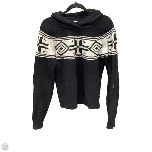 Sweater By Clothes Mentor In Black & White, Size: M