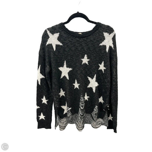 Sweater By Hem & Thread In Black & White, Size: M