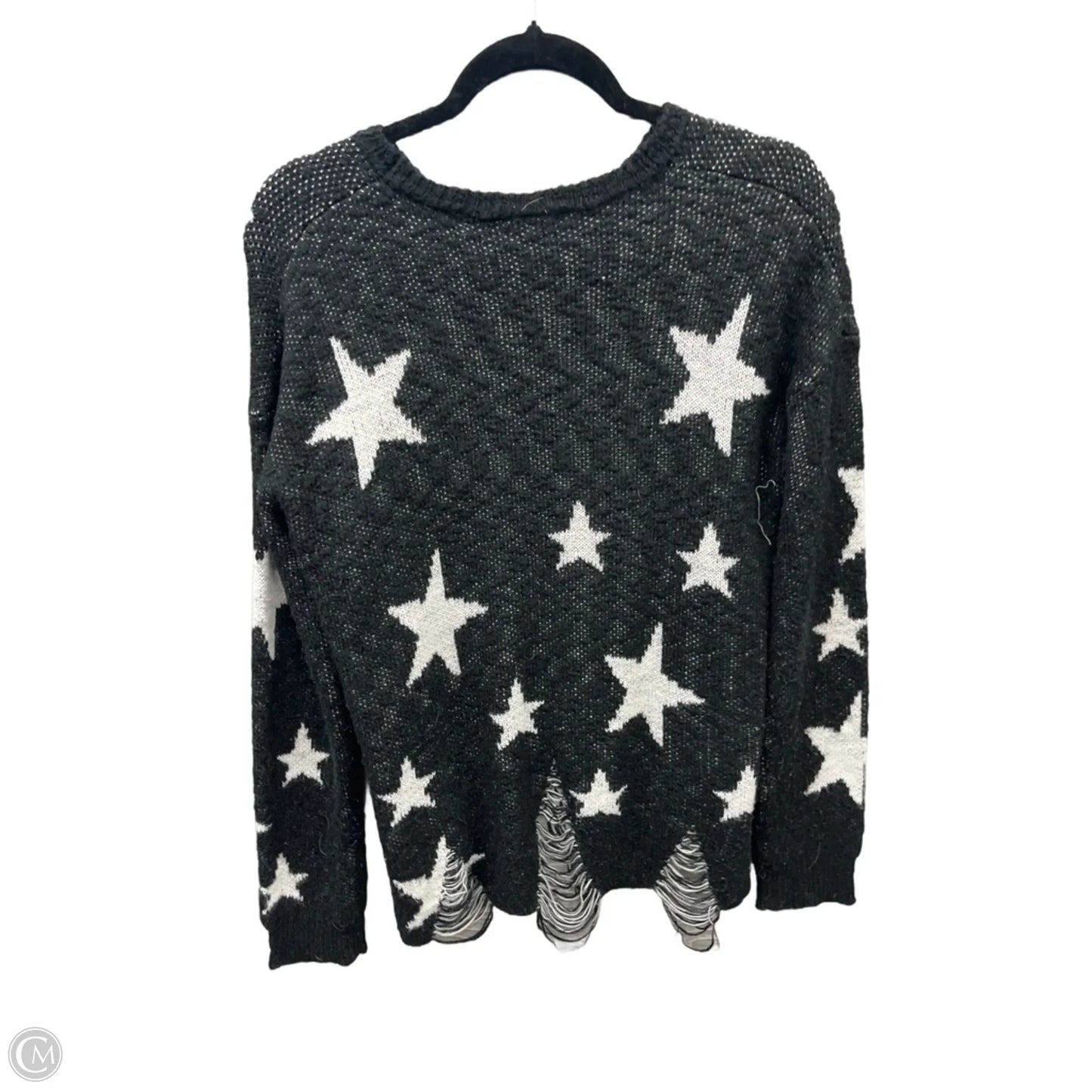 Sweater By Hem & Thread In Black & White, Size: M