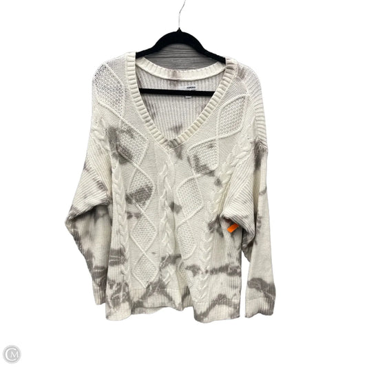 Sweater By Sonoma In Grey & White, Size: Xxl