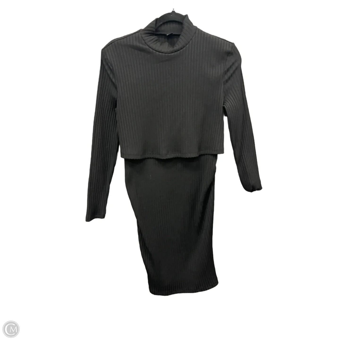 Dress Sweater By Shein In Black, Size: M