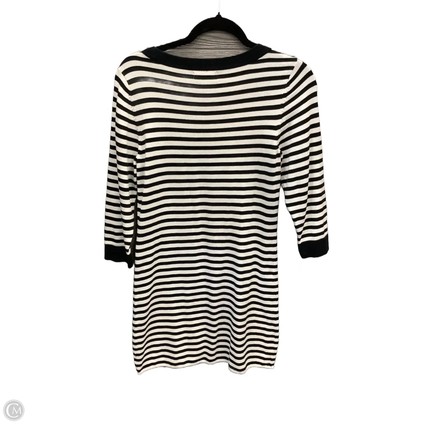 Dress Casual Midi By Banana Republic In Striped Pattern, Size: M