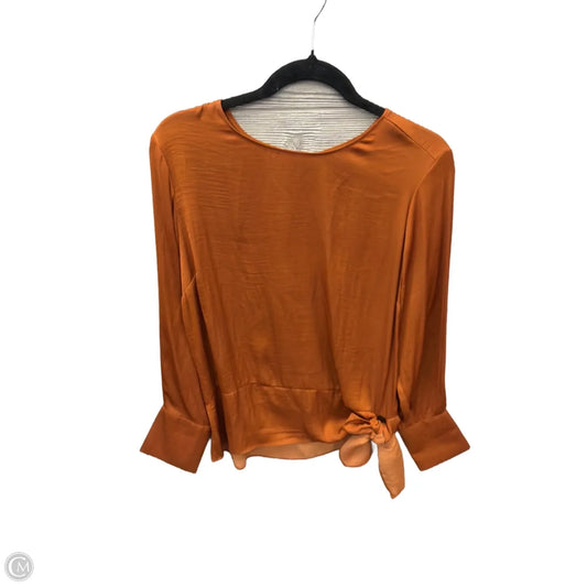Top Long Sleeve By Simply Vera In Bronze, Size: L