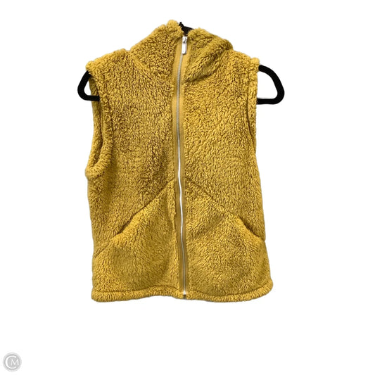 Vest Faux Fur & Sherpa By Jones New York In Gold, Size: S