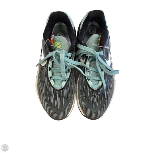 Shoes Athletic By Nike In Black & Green, Size: 6.5