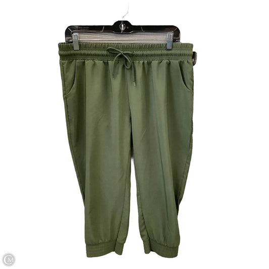 Athletic Pants By Clothes Mentor In Green, Size: L