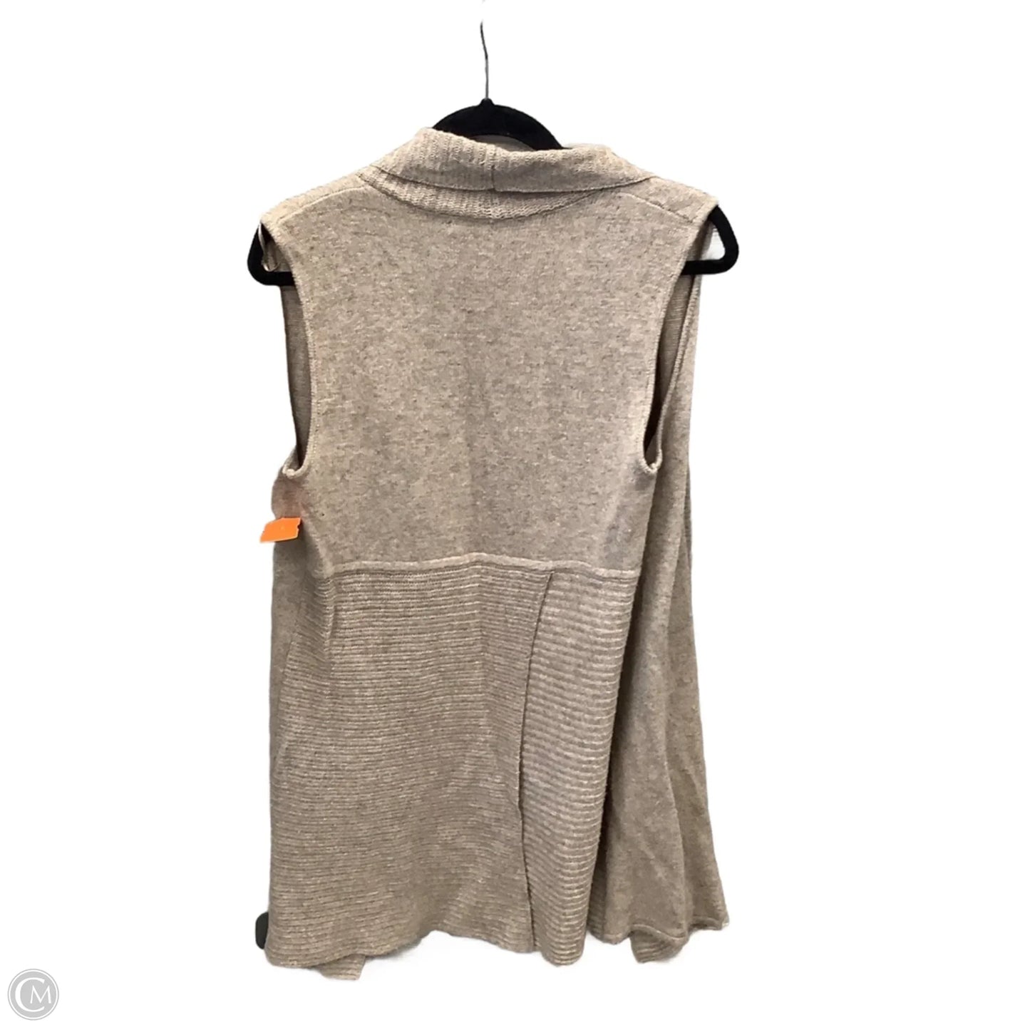 Vest Sweater By Max Studio In Brown, Size: M