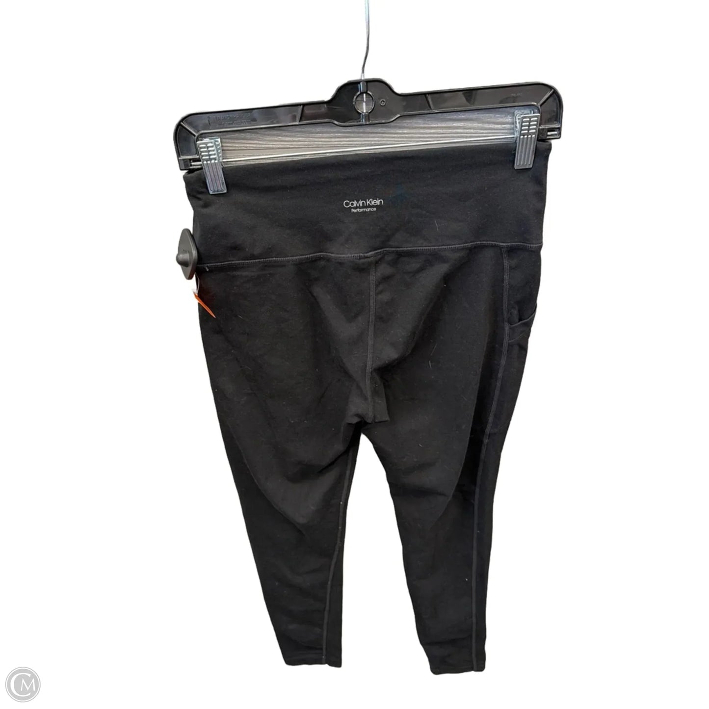 Athletic Leggings By Calvin Klein Performance In Black, Size: M