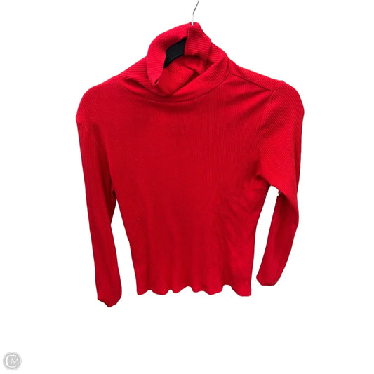 Top Long Sleeve By Old Navy In Red, Size: M