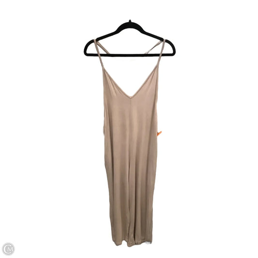 Jumpsuit By Clothes Mentor In Taupe, Size: S