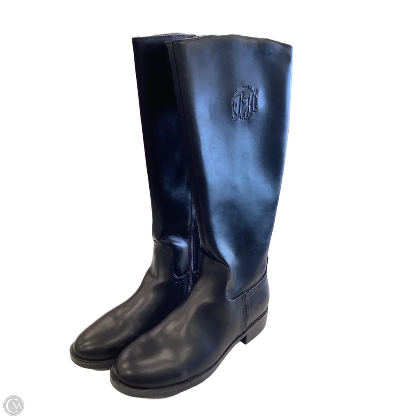 Boots Knee Flats By Tommy Hilfiger In Black, Size: 10