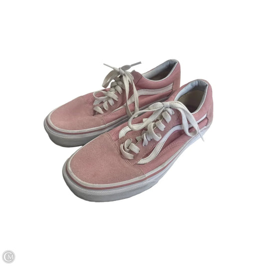 Shoes Sneakers By Vans In Pink, Size: 8