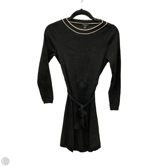 Dress Casual Midi By Ann Taylor In Black, Size: Xsp