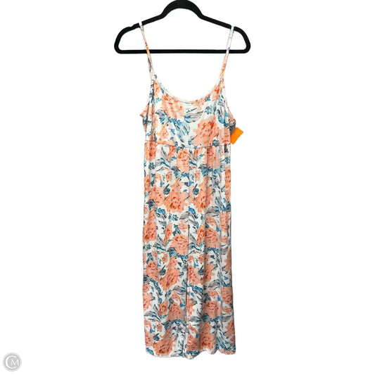 Jumpsuit By Clothes Mentor In Floral Print, Size: L