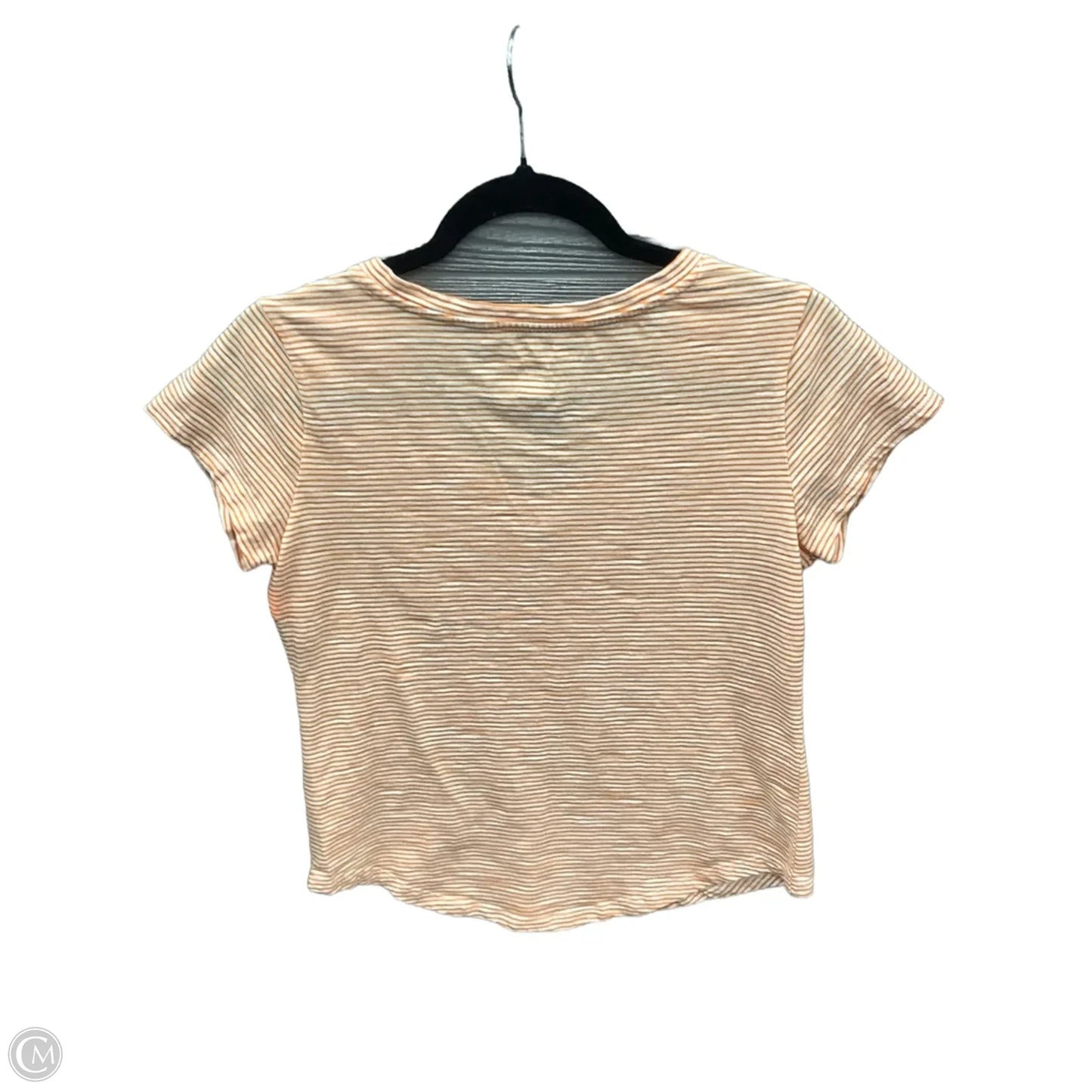 Top Short Sleeve By Sonoma In Striped Pattern, Size: M