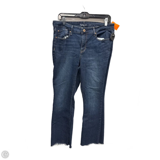 Jeans Straight By Levis In Blue Denim, Size: 14