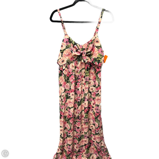 Dress Casual Maxi By Ophelia Roe In Floral Print, Size: L