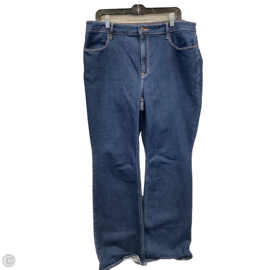 Jeans Flared By Old Navy In Blue Denim, Size: 16l