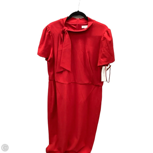 Dress Work By Liz Claiborne In Red, Size: Xl