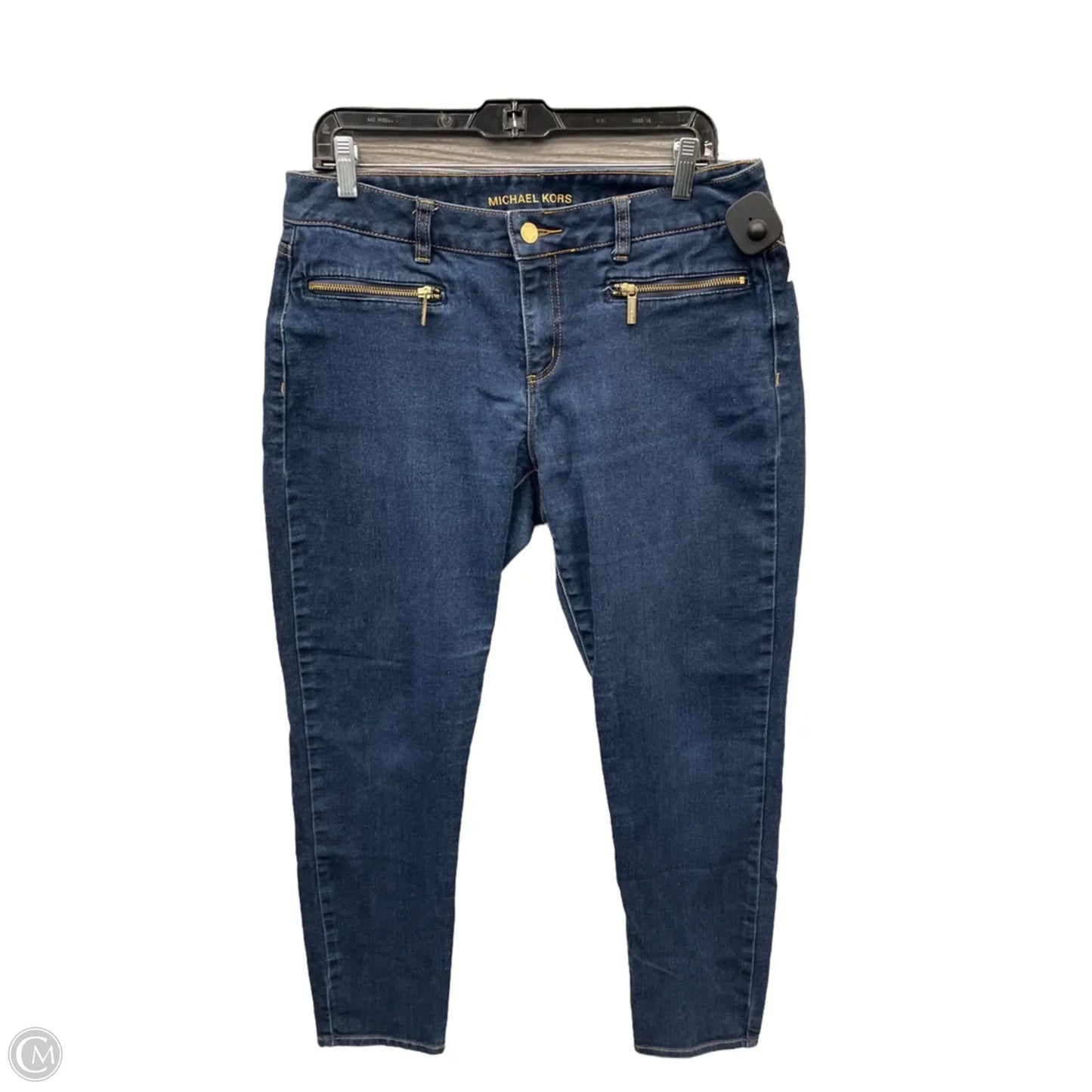 Jeans Skinny By Michael By Michael Kors In Blue Denim, Size: 10