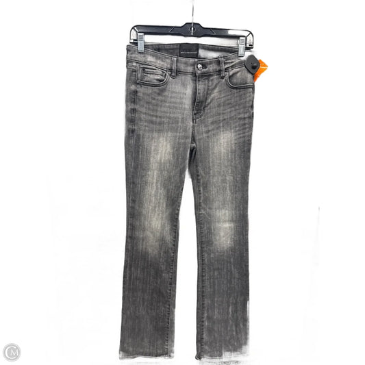 Jeans Straight By White House Black Market In Grey Denim, Size: 4
