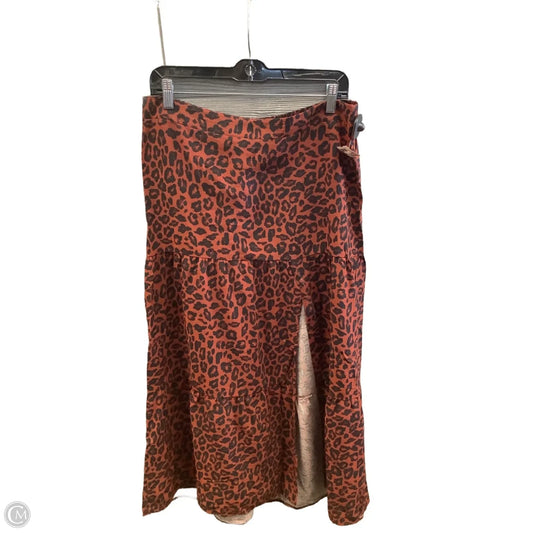 Skirt Maxi By Nine West Apparel In Animal Print, Size: 12
