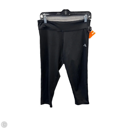 Athletic Capris By Adidas In Black, Size: M
