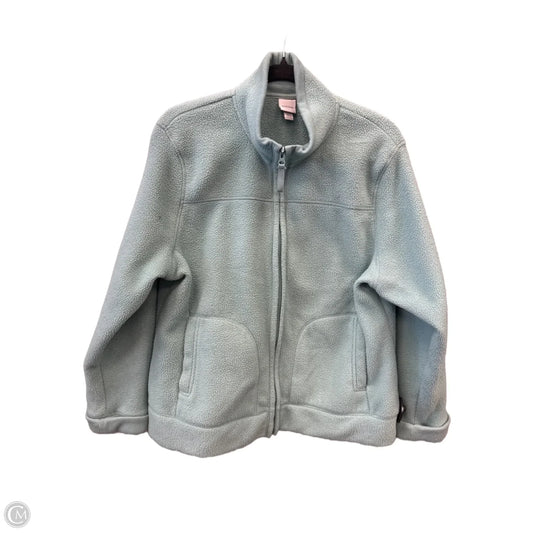 Jacket Fleece By Merona In Green, Size: Xxl