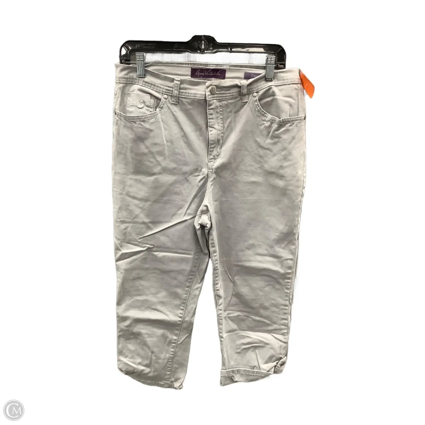 Capris By Gloria Vanderbilt In Grey, Size: 12