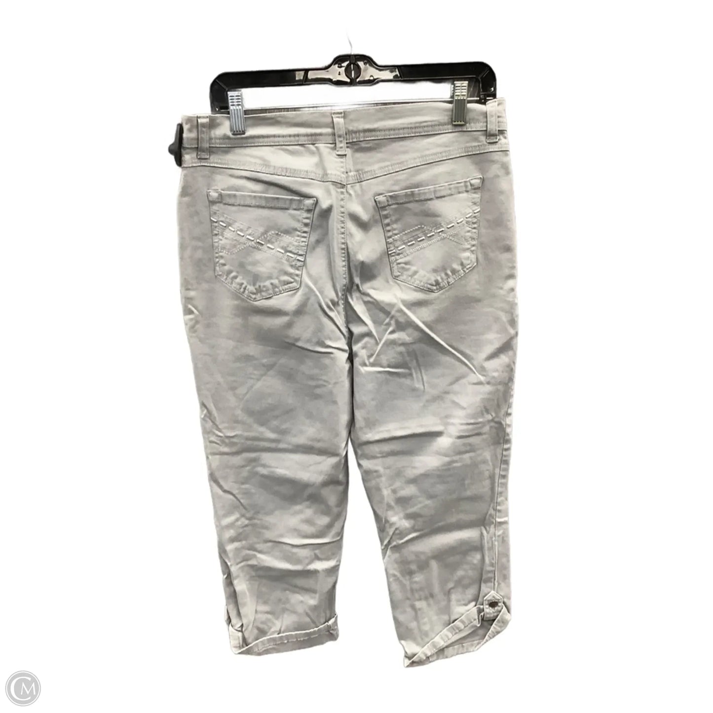 Capris By Gloria Vanderbilt In Grey, Size: 12