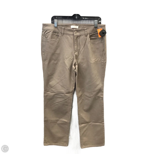 Jeans Straight By Christopher And Banks In Brown, Size: 12