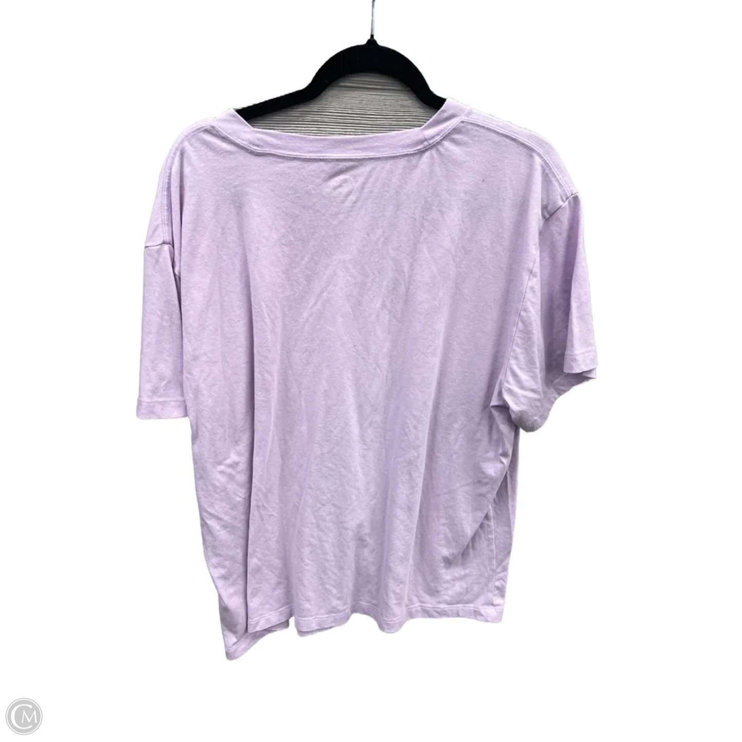 Top Short Sleeve By Pink In Purple, Size: L