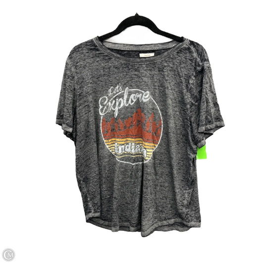 Top Short Sleeve By Maurices In Black, Size: Xl