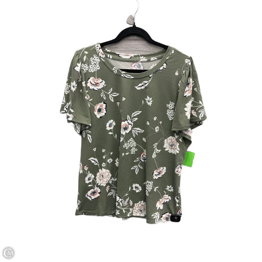 Blouse Short Sleeve By Maurices In Green, Size: Xl