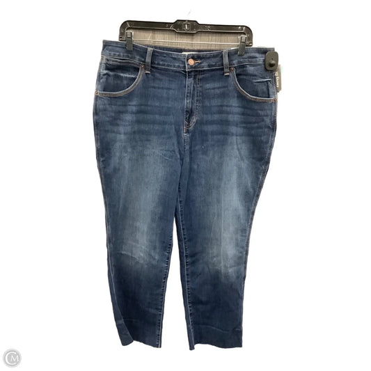 Jeans Cropped By Maurices In Blue Denim, Size: 16